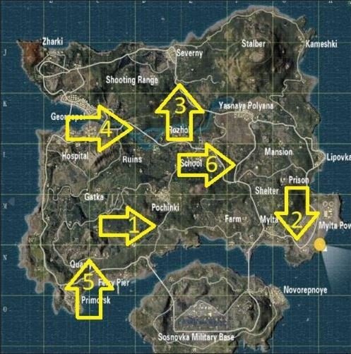 Here will be your image with vehicle spots, garages in pubgm