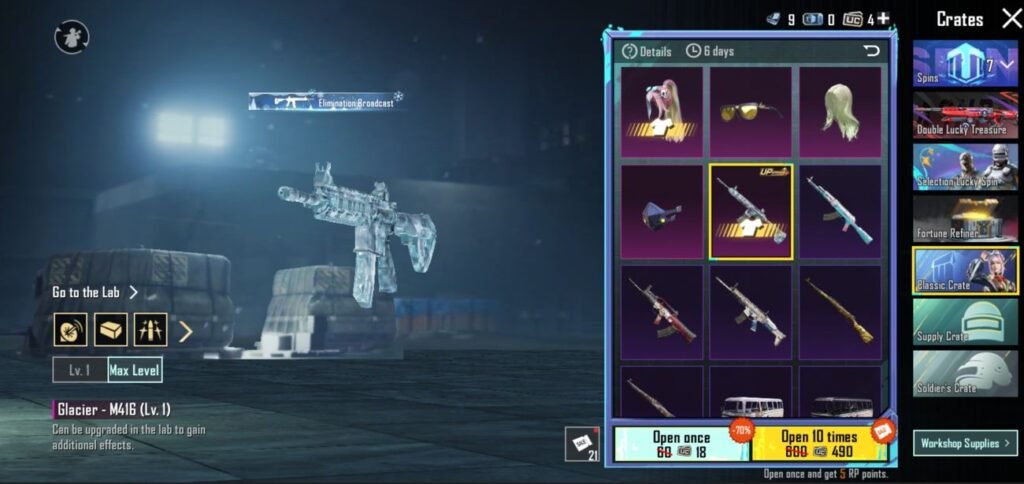 tricks to Unlock M416 Glacier Skin in PUBG Mobile.