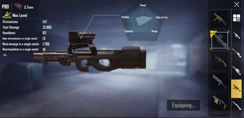 P90 (Air Drop Exclusive) in pubgm