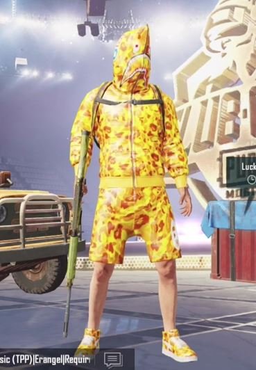 BAPE Oldest Dresses in PUBG Mobile