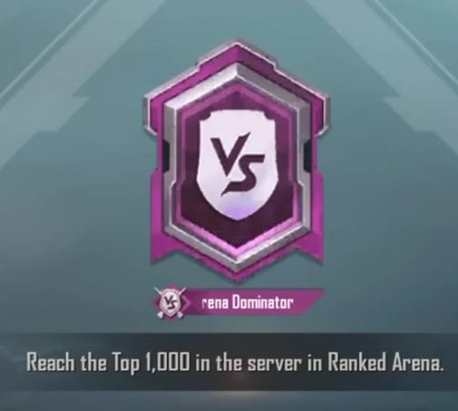 Arena Dominator Title in PUBG Mobile
