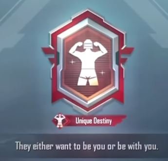 Unique Destiny Title in PUBG Mobile