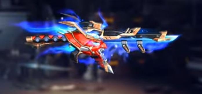 SCAR Skins in Free Fire Goldglare Phantom