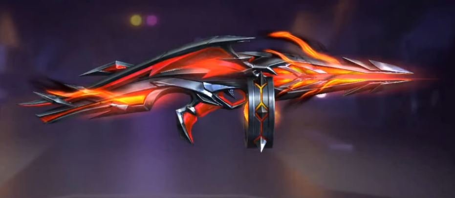 Thompson Skins in Free Fire Cindered Colossus