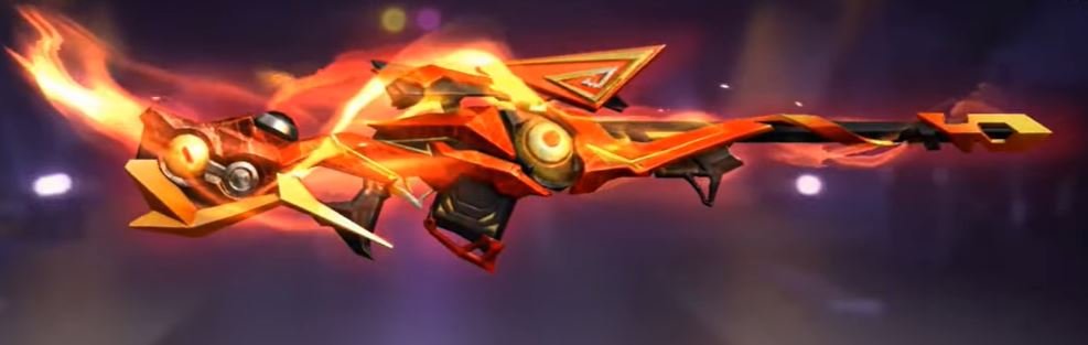 AWM Skins in Free Fire Crimson Firehorn