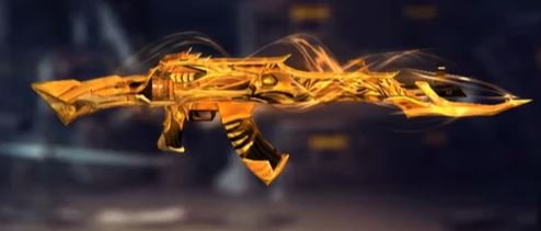 AK47 Skins in Free Fire Unicorn’s Rage (Golden Era)