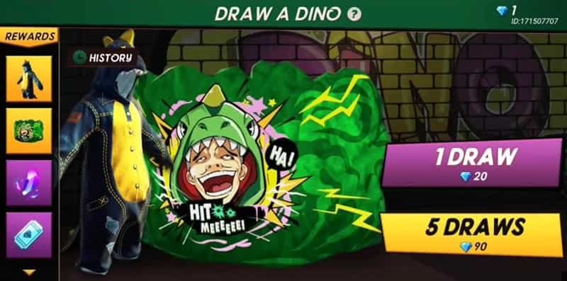 Best Gloo Wall Skins in Free Fire Taunting Dino