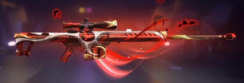 List Of M82B Skins in Free Fire Vampire Malevolence