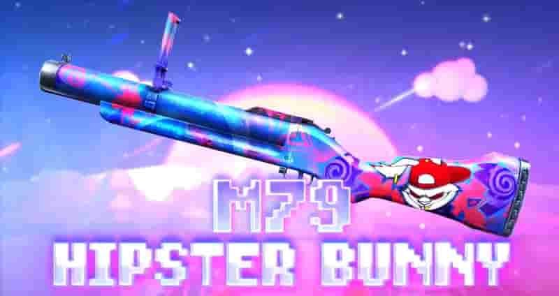 M79 Skins in Free Fire Hipster Bunny
