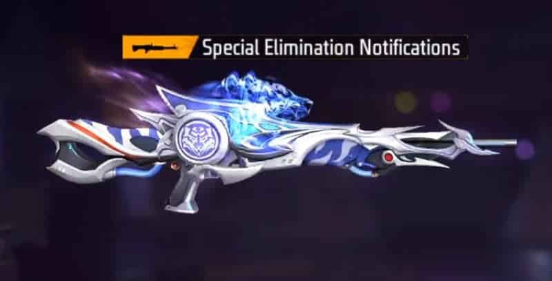 M60 Skins in Free Fire With Photos Frost Sabertooth