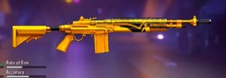 M14 Skins in Free Fire The Golden