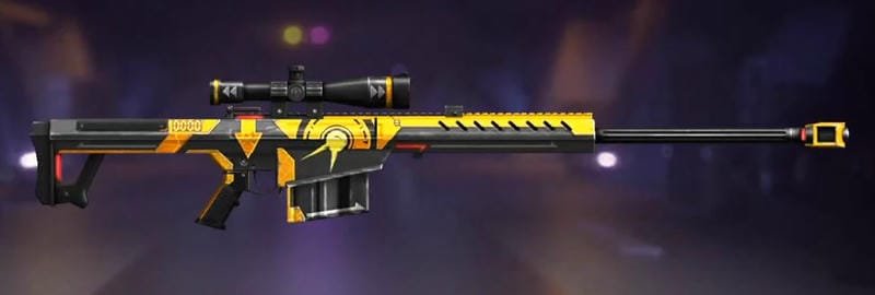 List Of M82B Skins in Free Fire Time Travellers