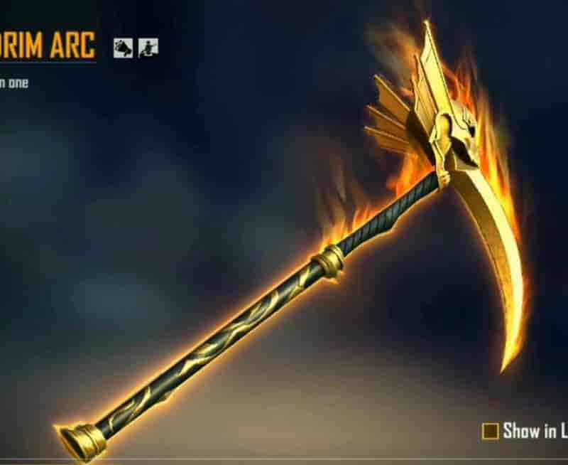 Goldrim Arc In Free Fire