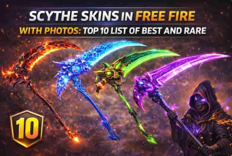 Scythe Skins In Free Fire With Photos: Top 10 List Of Best And Rare