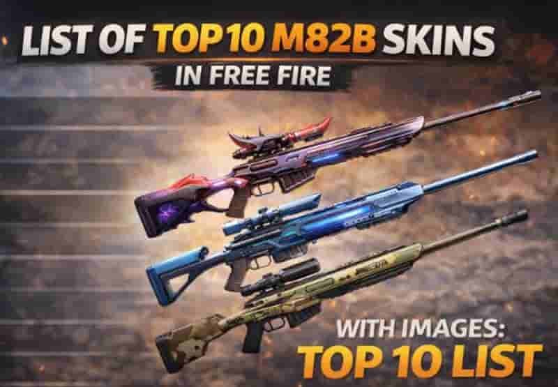 List Of M82B Skins in Free Fire: Top 10 With Pictures