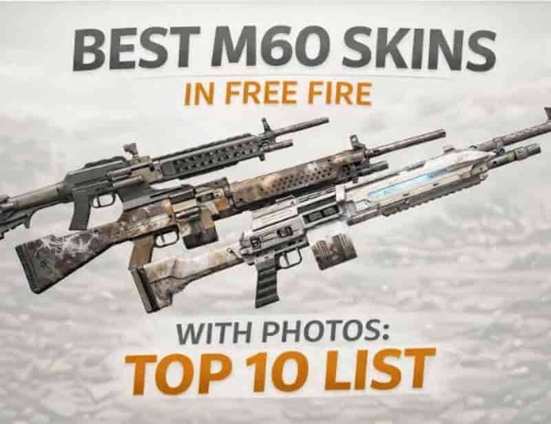 Best M60 Skins in Free Fire With Photos: Top 10 List