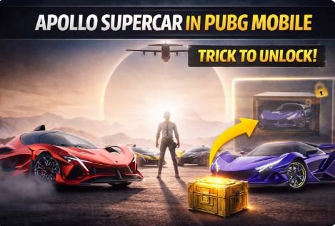Apollo Supercar In PUBG Mobile: Trick To Unlock
