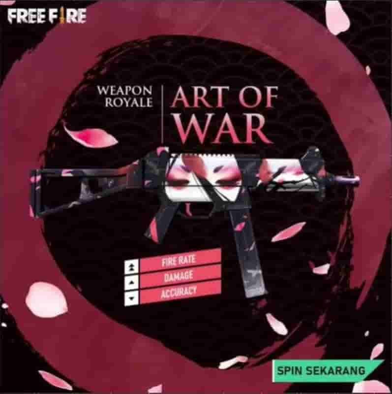 Free Fire Rare Gun Skins Of All Time