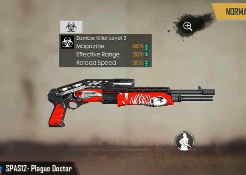 Red Samurai SPAS12 Skins in Free Fire