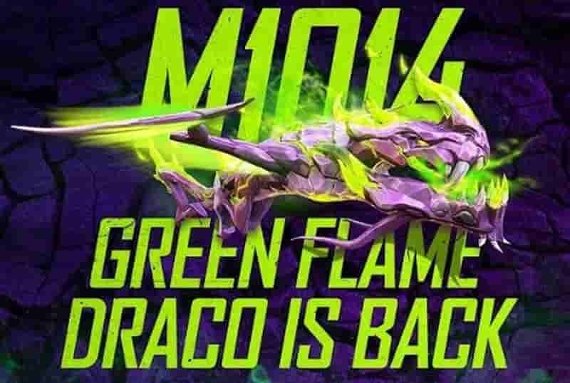 EVO Guns in Free Fire Green Flame Draco (M1014)