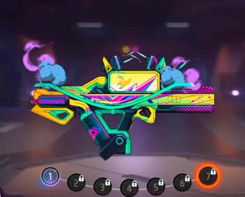 EVO Guns in Free Fire Bang! Popblaster (GROZA)